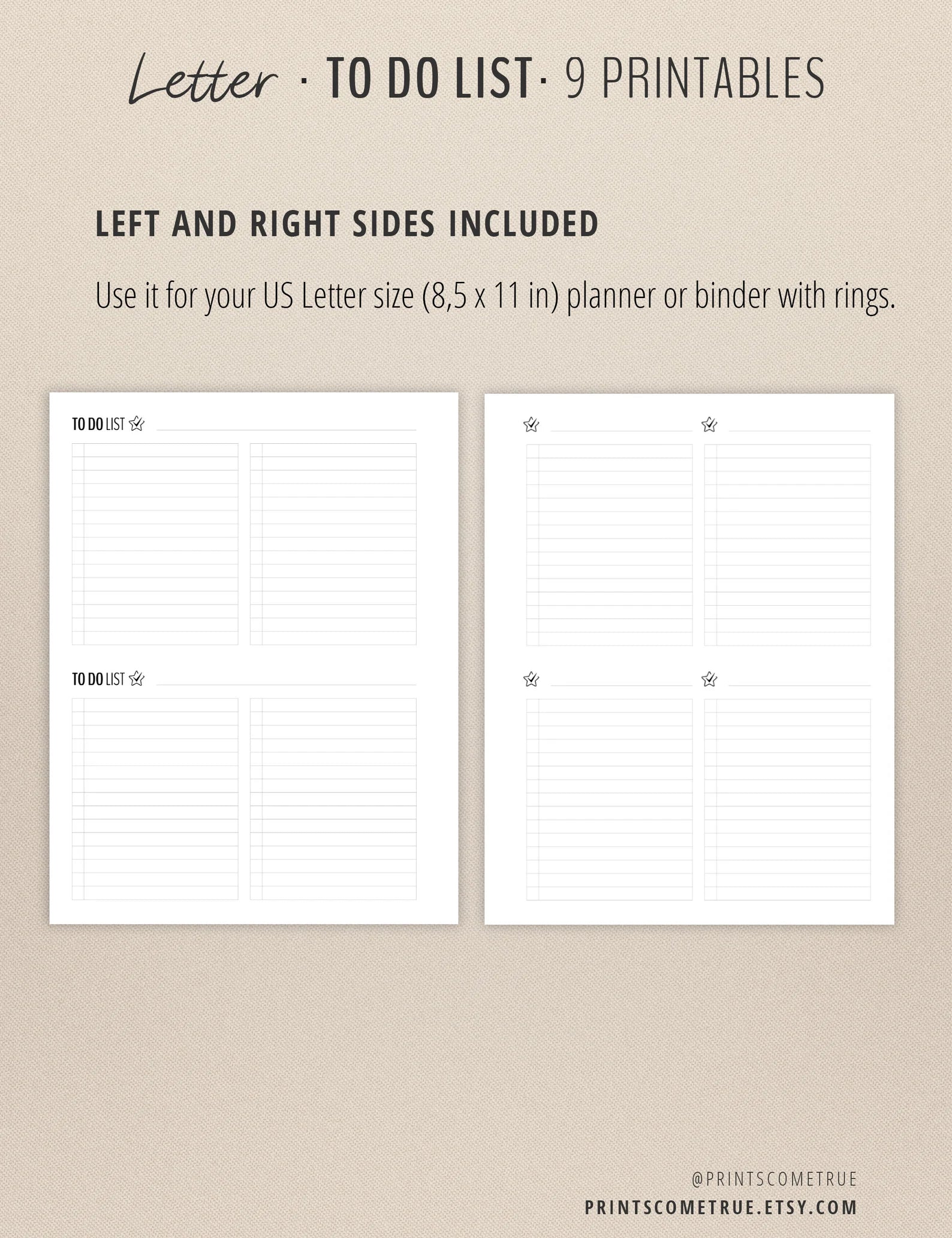 To Do List - Printable Planner Inserts-5