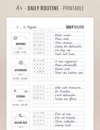 House Cleaning Planner | A5