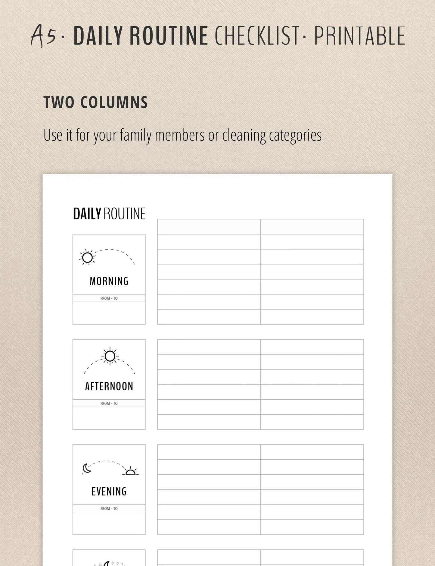 House Cleaning Planner | A5