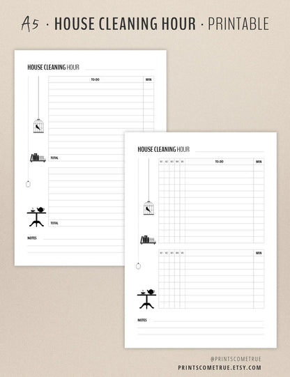 House Cleaning Planner | A5