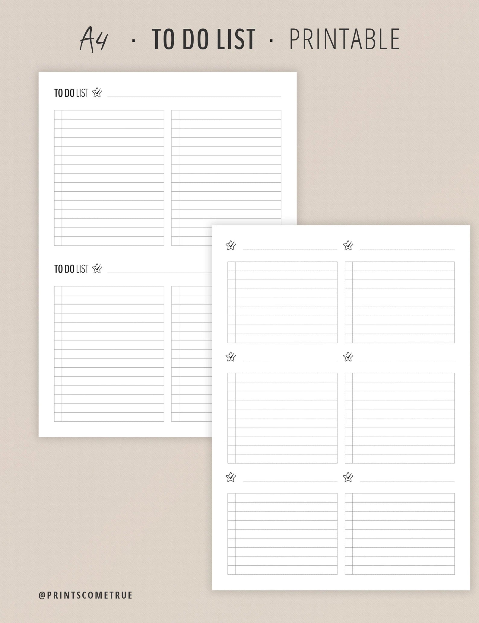 To Do List - Printable Planner A4 - 3