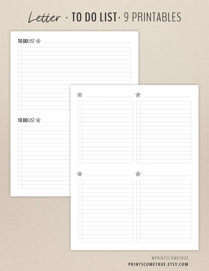 To Do List - Printable Planner Inserts-3