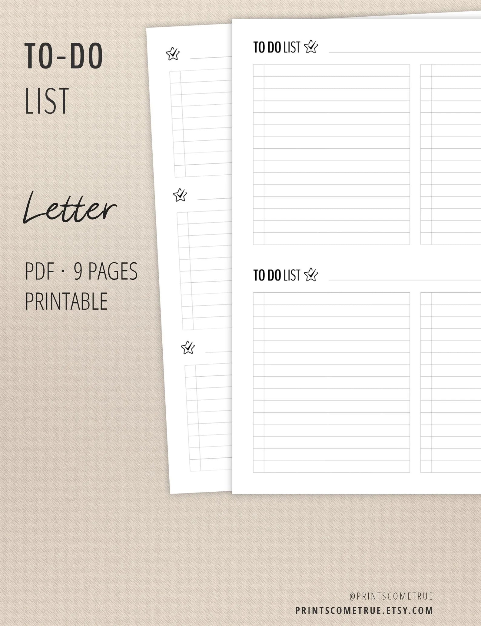 To Do List - Printable Planner Inserts _ letter-2