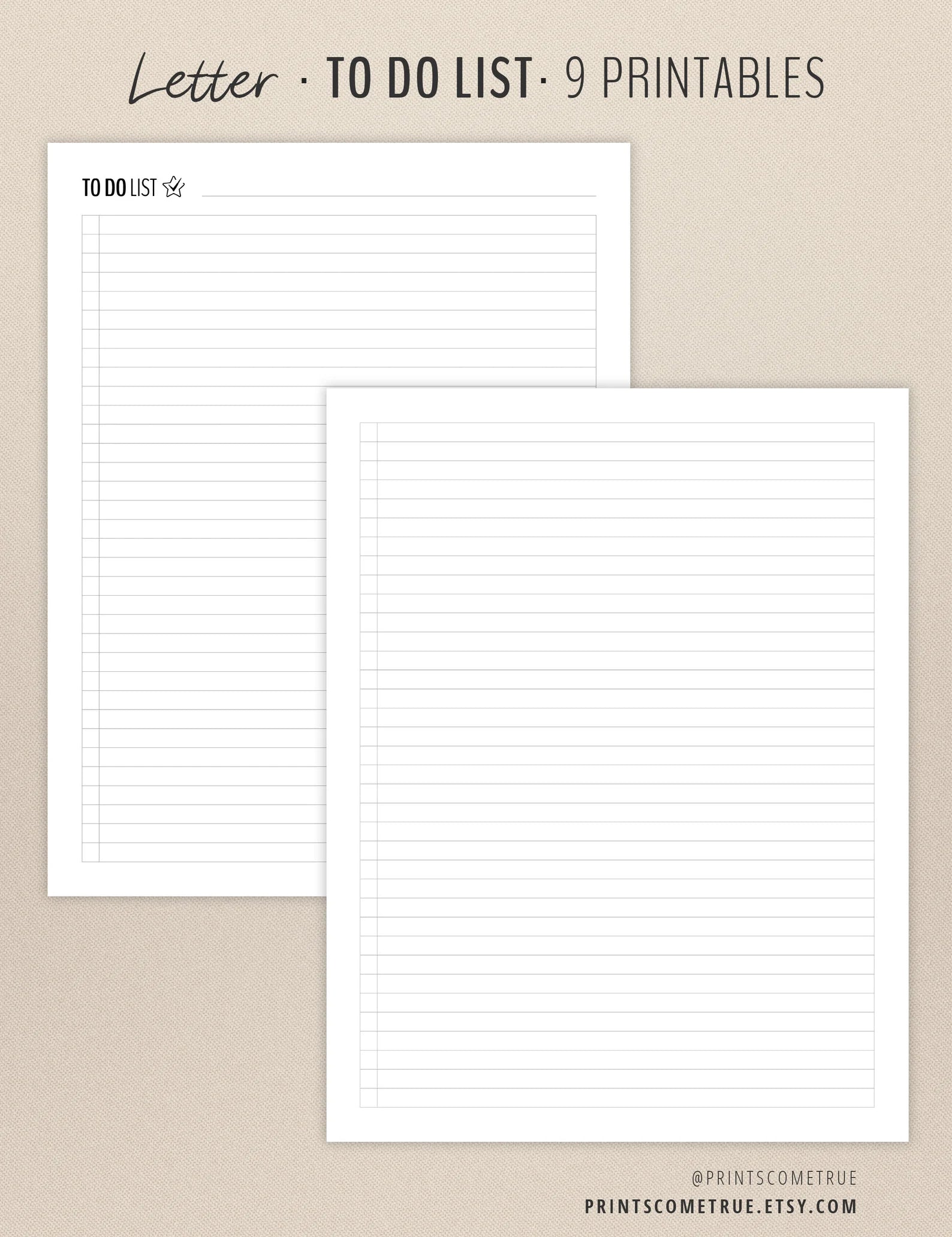 To Do List - Printable Planner Inserts _ letter - 4