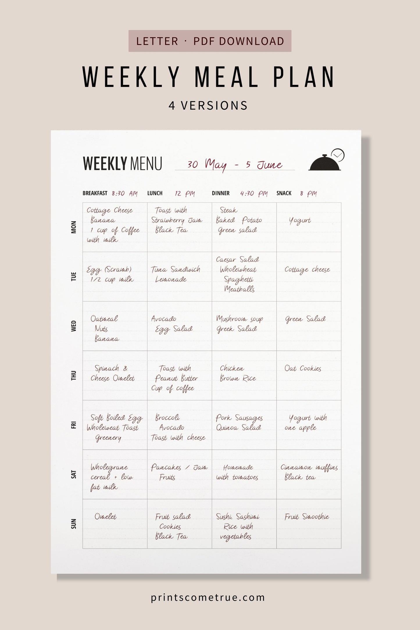 Weekly Meal Planner