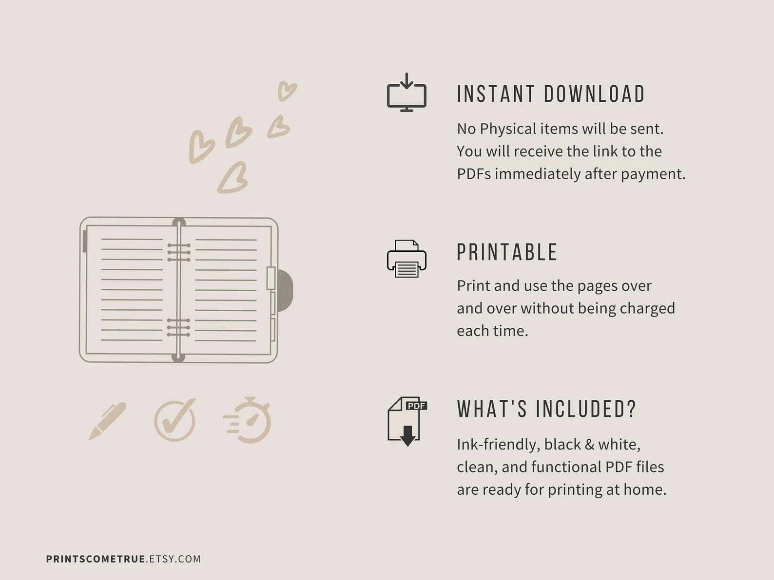 a page with instructions on how to print a printable