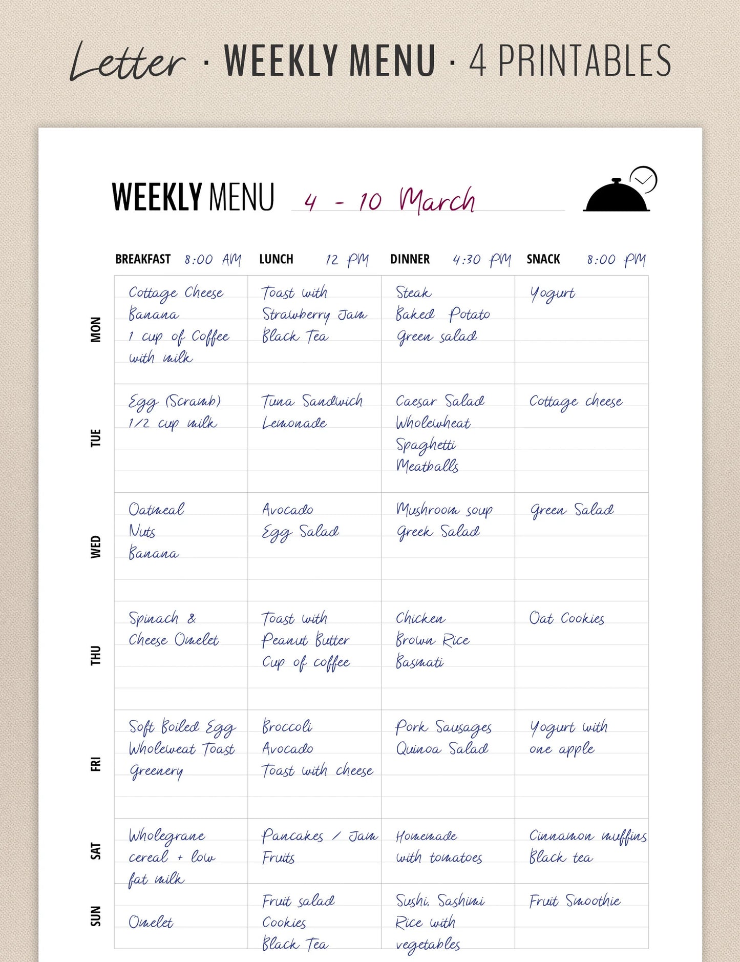 Weekly Meal Planner