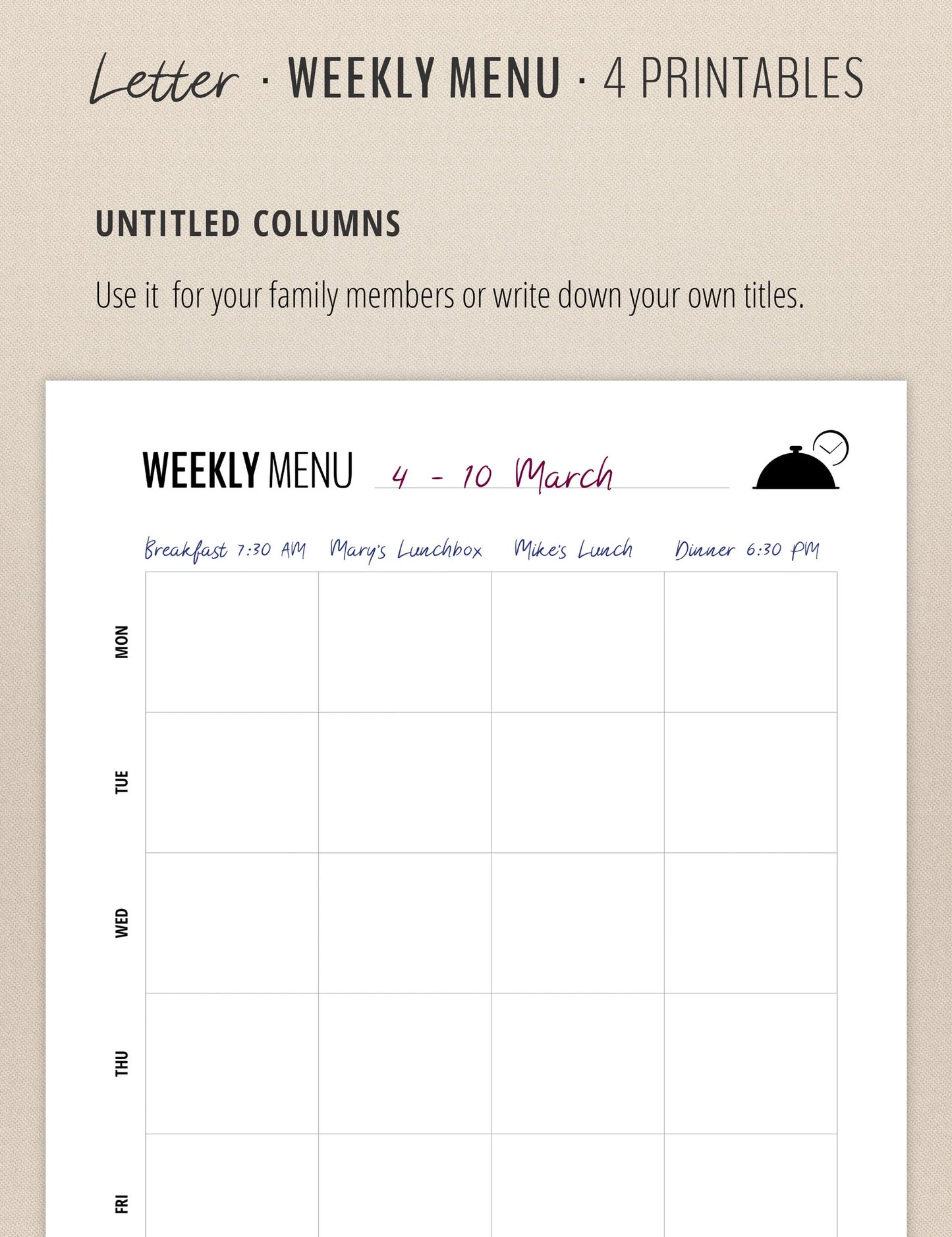 Weekly Meal Planner